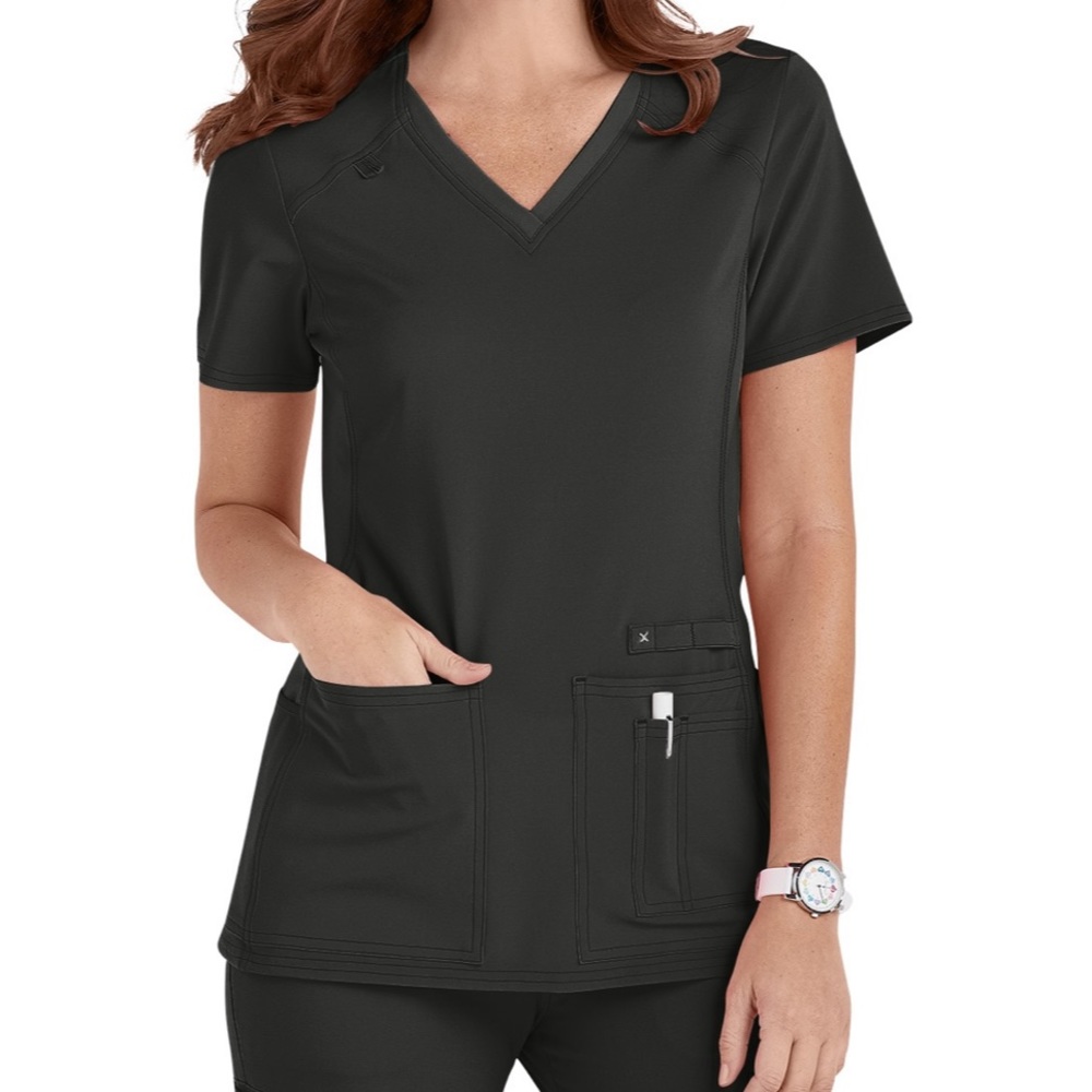 Cherokee Iflex scrub top Pewter size XL